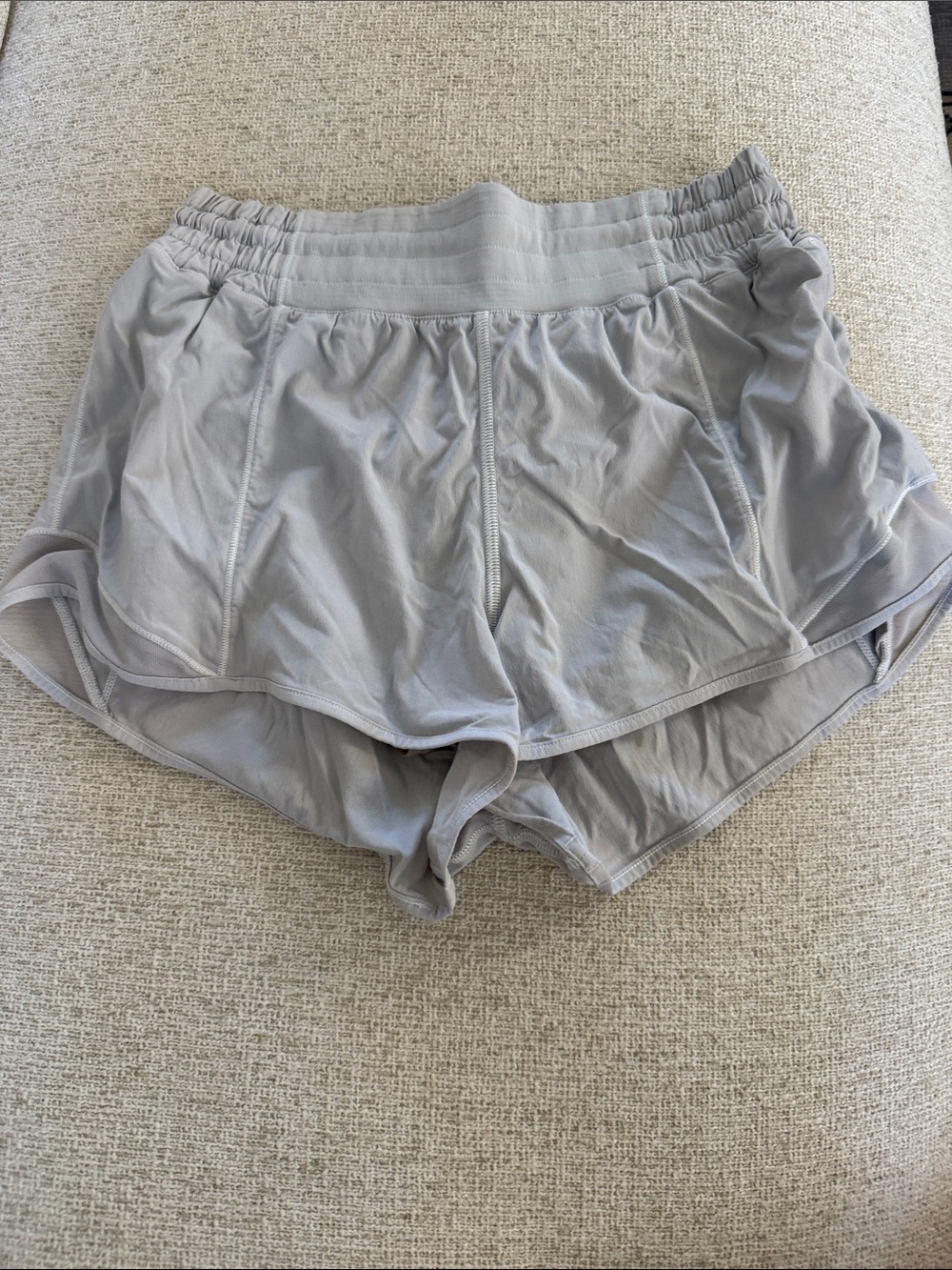 lululemon athletica Light Gray Athletic Running Shorts